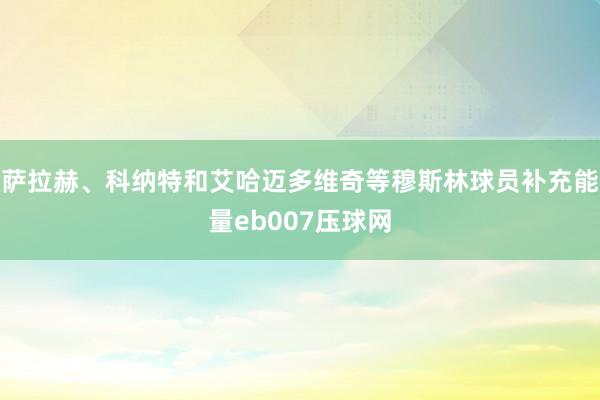 萨拉赫、科纳特和艾哈迈多维奇等穆斯林球员补充能量eb007压球网