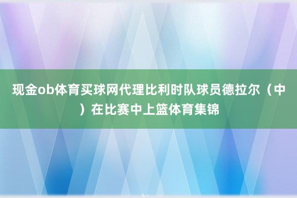 现金ob体育买球网代理比利时队球员德拉尔（中）在比赛中上篮体育集锦